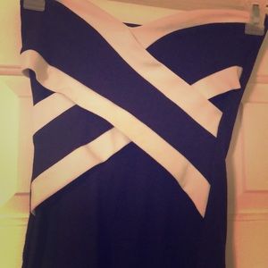 Black/White tube dress